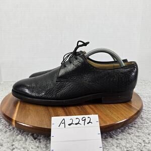 Gravari Bergdorf Goodman Mens 8M Black Leather Business Oxford Dress Shoe